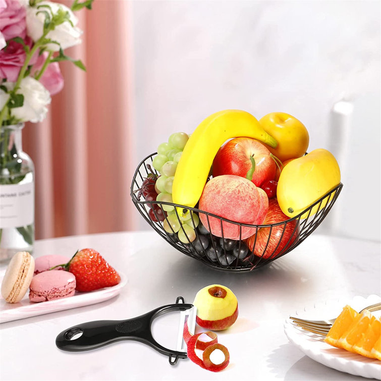 Wire fruit outlet bowl